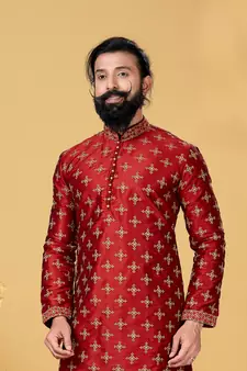 Festive Wear Designer Heavy Kurta With Pyjama