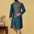 Rama green Designer Heavy Kurta With Pyjama