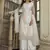 Off White Net Embroidered Pakistani Salwar Kameez