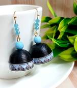 Black agate jhumkas