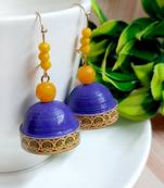 Purple agate jhumkas