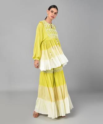 Ombr   Crepe Chiffon Tier Set 2