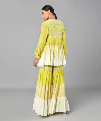 Ombr   Crepe Chiffon Tier Set 4