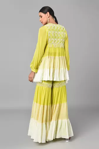 Ombr   Crepe Chiffon Tier Set
