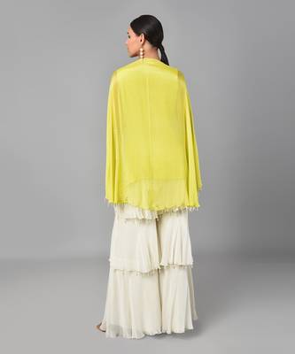 Bead Embroidered Cape Set 6