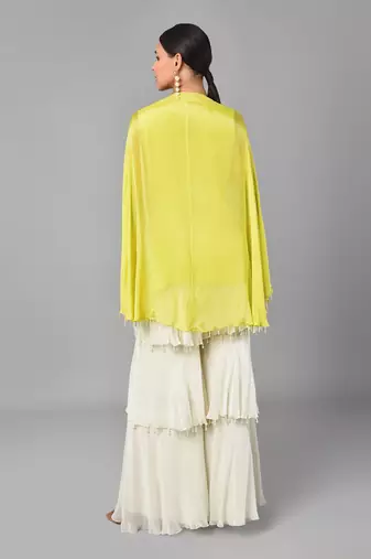 Bead Embroidered Cape Set