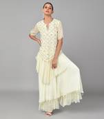 Ivory Gold Embellished Tunic Set