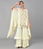 Ivory Bronze Bead Embellished Tunic Set