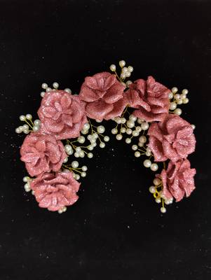 Pink crystal hair accessories 1