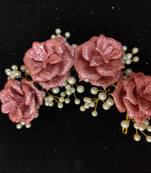 Pink crystal hair accessories