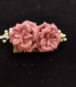 Pink crystal hair accessories