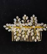 White crystal hair accessories