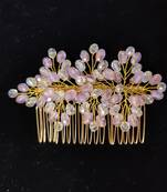 Pink crystal hair accessories