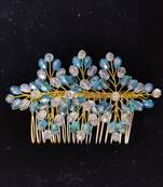 Blue crystal hair accessories