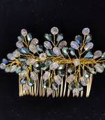 Blue crystal hair accessories