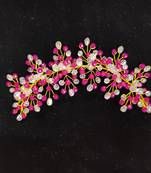 Pink crystal hair accessories