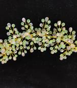Green crystal hair accessories