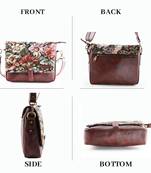 Rudhira World Floral Print Messenger bag