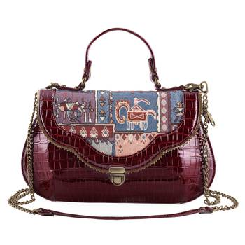 Rudhira World Crocodile Print vegan/Faux Leather stylish handbag 1