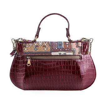 Rudhira World Crocodile Print vegan/Faux Leather stylish handbag 2