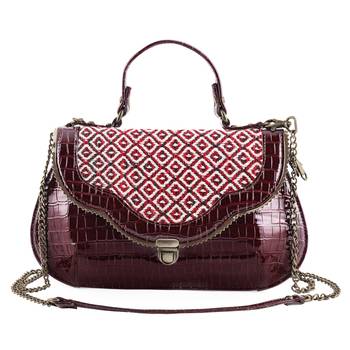 Rudhira World Crocodile Print vegan/Faux Leather stylish handbag 1