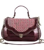 Rudhira World Crocodile Print vegan/Faux Leather stylish handbag