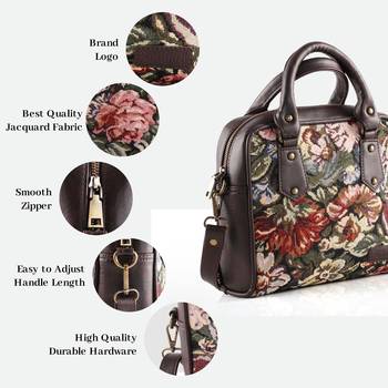 Rudhira World Floral Print Satchel bag 4