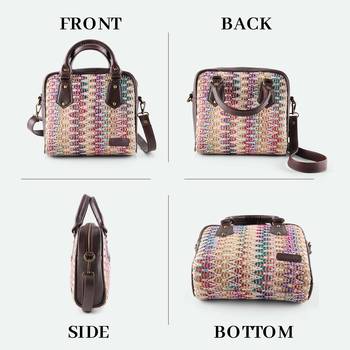 Rudhira World Chevron print Satchel bag 2