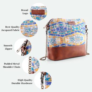 Rudhira World Ripples Print Cross body/sling bag 4