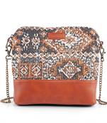 Rudhira World Damask Print Cross body/sling bag