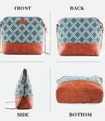Rudhira World Lattice Print Cross body/sling bag