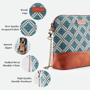 Rudhira World Lattice Print Cross body/sling bag 2