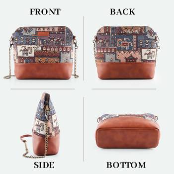 Rudhira World Turkish Kilim Patch Cross body bag / sling bag 2