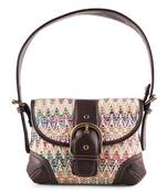 Rudhira World Chevron shoulder bag