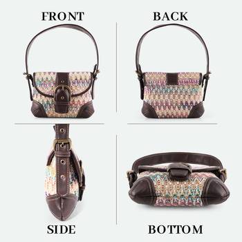 Rudhira World Chevron shoulder bag 2