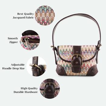 Rudhira World Chevron shoulder bag 3