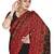 Black embroidered georgette saree with blouse