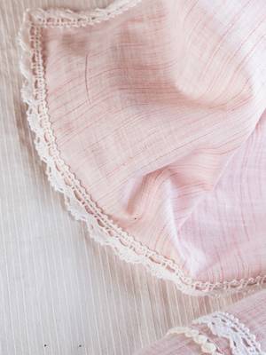 100% Organic Peach Cotton Wrap Newborn Baby Blanket 1