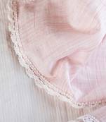 100% Organic Peach Cotton Wrap Newborn Baby Blanket