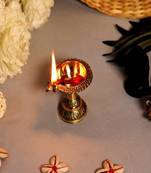 BulkySanta Pure Brass Mandir Diya (Laxmi Kuber Diya Stand) Heavy quality (4)