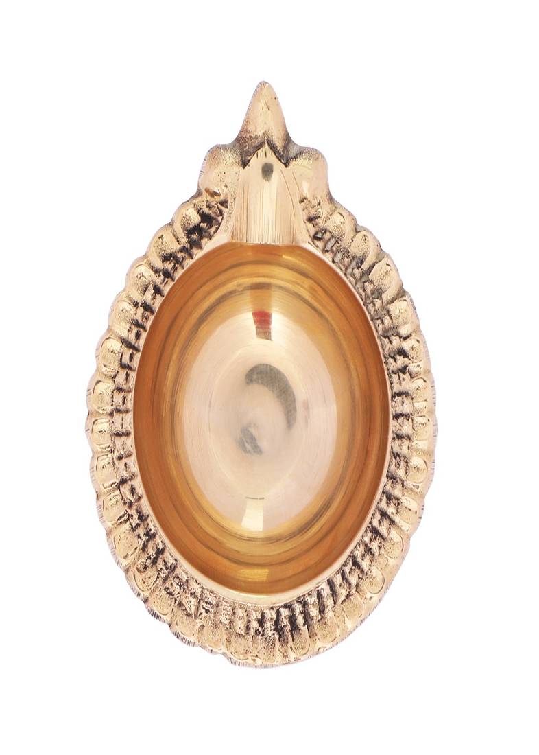 BulkySanta Pure Brass Mandir Diya (Laxmi Kuber Diya Stand) Heavy quality (5)