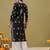 Hand Embroidered Black Cotton Lucknow Chikankari Women Kurta