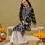 Hand Embroidered Black Cotton Lucknow Chikankari Women Kurta
