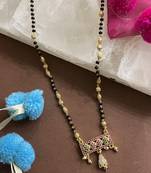 Multicolor cubic zirconia mangalsutra