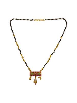 Multicolor cubic zirconia mangalsutra 4
