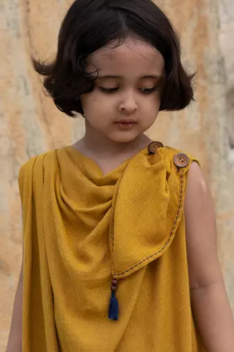 Goldenrod Linen Dress