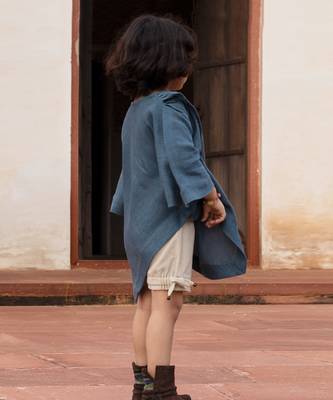 Beige Linen Shorts 1