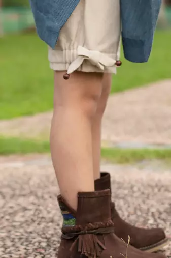 Beige Linen Shorts