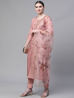 Yellow embroidered art silk kurtas-and-kurtis 2