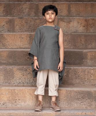 Basil Green Kantha Embroidered Top 1